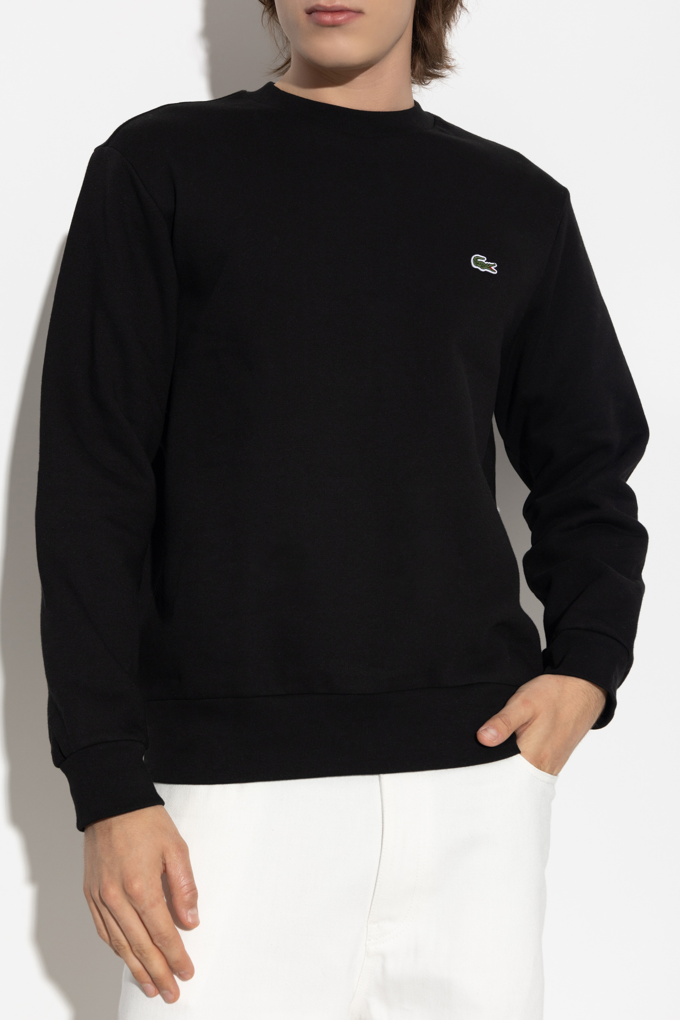 Black Sweatshirt with logo Lacoste - Vitkac AS